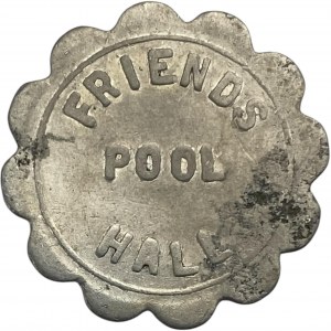 United States St. Louis MO 5 Cent Friends Pool Hall Merchant Token