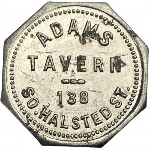 United States Chicago IL 5 Cent Adams Tavern Merchant Token