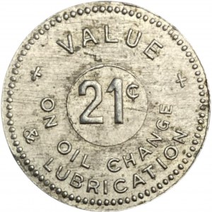 Canada Hamilton Ontario Shorer's Service Station 21 Cent Merchant Token 464-AM-L