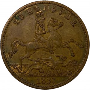 Great Britain 1837 To Hanover Medallion Queen Victoria