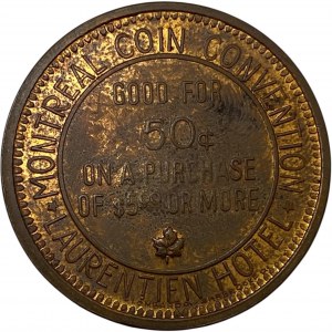 Canada Montreal Quebec 50 Cent Coin Convention Token
