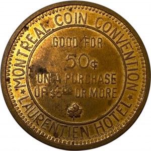 Canada Montreal Quebec 50 Cent Coin Convention Token