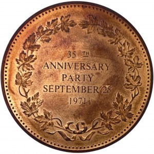 Canada Toronto Ontario 1971 Toronto Coin Club Medal