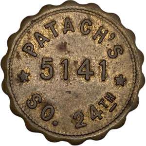 United States Omaha NE 25 Cent Patach's Merchant Token