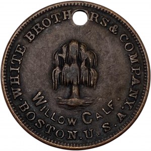 United States Boston MA Willow Calf White Bros. & Co. Medallion