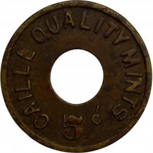 Caille Quality Mints 5 Cent Roll of Mints Merchant Token