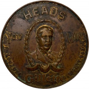Gillette Heads or Tails Medallion