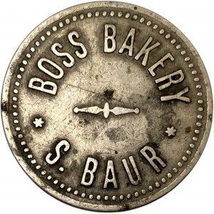 United States Alaska Skagway Borough Boss Bakery 1 Loaf of Bread S. Baur Merchant Token