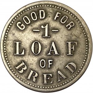 United States Alaska Skagway Borough Boss Bakery 1 Loaf of Bread S. Baur Merchant Token