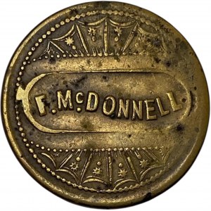 F. McDonnell 5 Cent Trade Token