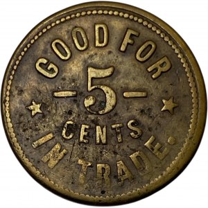 F. McDonnell 5 Cent Trade Token