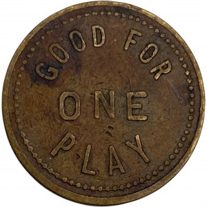 Canada The Automatic Amusement Co. Good For One Play Token