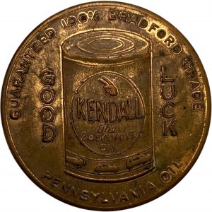 Kendall Motrol Oil Good Luck Medallion