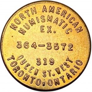 Canada Toronto Ontario 1976 North American Numismatic Exhibition Medallion