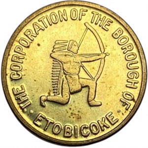 Canada Toronto Ontario Etobicoke Transit Commission Medallion