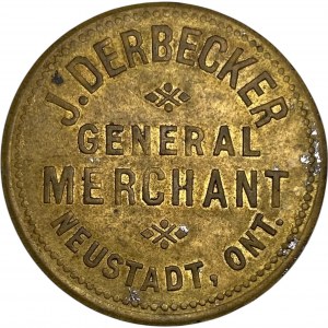 Canada Neustadt Ontario 50 Cent J. Derbecker Merchant Token 680-A-B