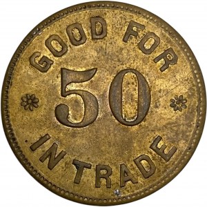 Canada Neustadt Ontario 50 Cent J. Derbecker Merchant Token 680-A-B