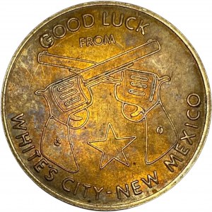 United States Whites City NM Totem Poles Carlsbad Caverns Good Luck Medallion