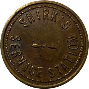 Shirk's Service Station 5 Cent in Trade Token