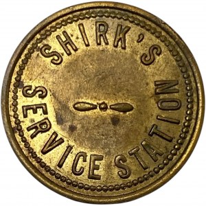 Shirk's Service Station 5 Cent in Trade Token