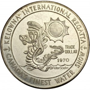 Canada Kelowna BC 1970 White Western Star 1 Dollar Merchant Token