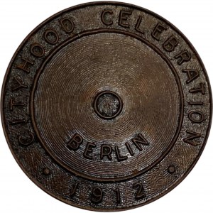 Canada Berlin (Kitchener) Ontario 1912 Cityhood Celebration Medallion