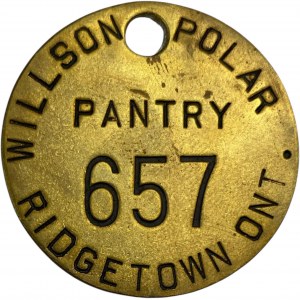 Canada Ridgetown Ontario Willson Polar Pantry 657 Medal