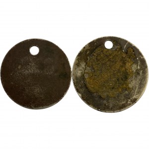 Canada Ontario Lot of 2 Tag Medallions Petrolia 1885