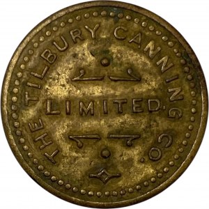 Canada Tilbury Ontario One Pail Tilbury Canning Co. Merchant Token 1032-D-A