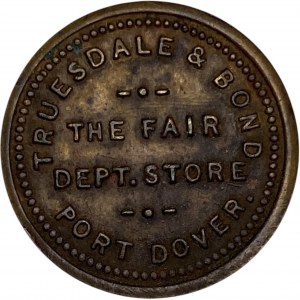 Canada Port Dover Ontario 2 Cent Trusedale & Bond Merchant Token 808-D-F