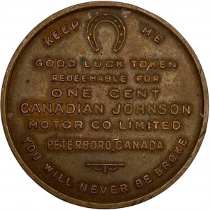 Canada Peterborough Ontario Johnson Heating Good Luck Medallion
