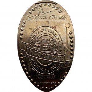 United States Las Vegas NV Monte Carlo Casino Rolled 25 Cent India Pale Ale Elongated Token