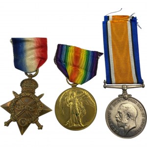 Canada WWI KIA Group of 3 Medal and Memorial Plaque