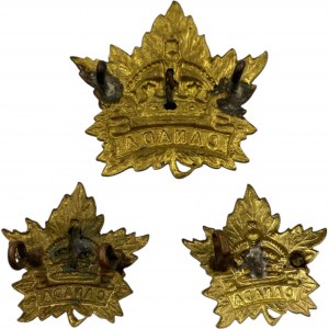 Canada General Service Cap & Collar Badges (3 pieces)