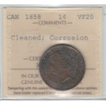 Canada 1858 Large Cent