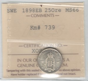 Sweden 1898 EB 25 Ore