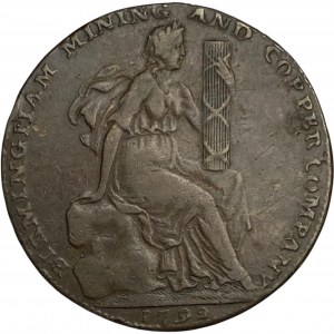 Great Britain 1792 Halfpenny Birmingham Mining and Copper Company