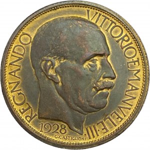 Italy 1928 2 Lire. Benito Mussolini, Milan Exposition Fair