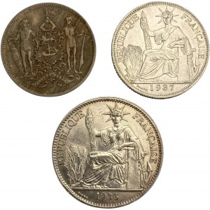 Indo-China & North Borneo Coin Lot (3 Pieces)