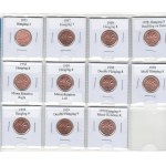 Canada 1 Cent & 5 Cent Varieties (53 pieces)