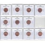 Canada 1 Cent & 5 Cent Varieties (53 pieces)