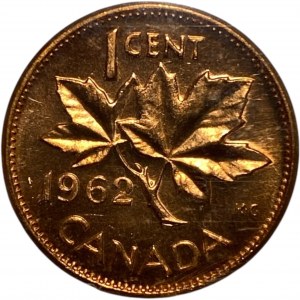 Canada 1962 Small Cent Hanging 2