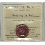 Canada 1962 Small Cent Hanging 2