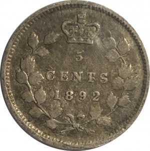 Canada 1892 5 Cents Obverse 2