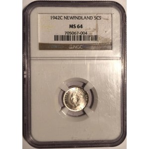 Canada Newfoundland 1942C 5 Cent