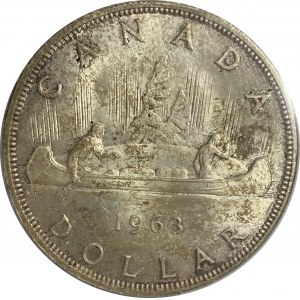 Canada 1963 Silver Dollar
