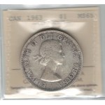 Canada 1963 Silver Dollar