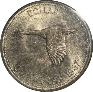 Canada 1967 Silver Dollar