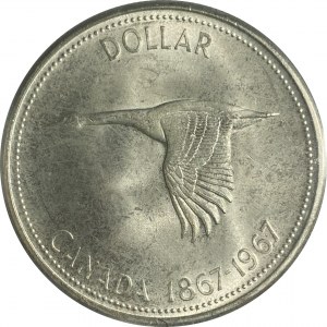 Canada 1967 Silver Dollar