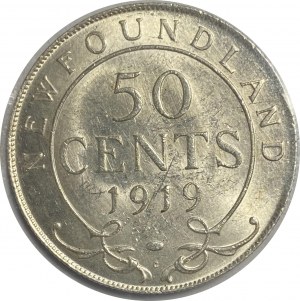 Canada Newfoundland 1919C 50 Cent